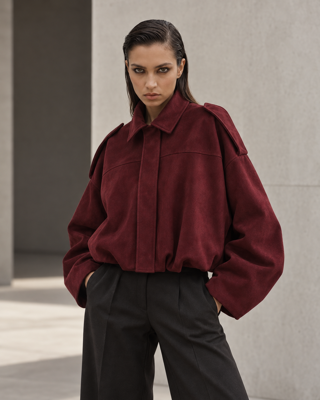 The Silenit Luxe Relaxed Utility Jacket
