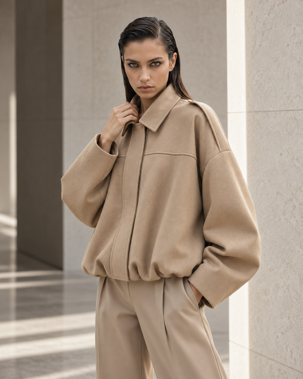 The Silenit Luxe Relaxed Utility Jacket