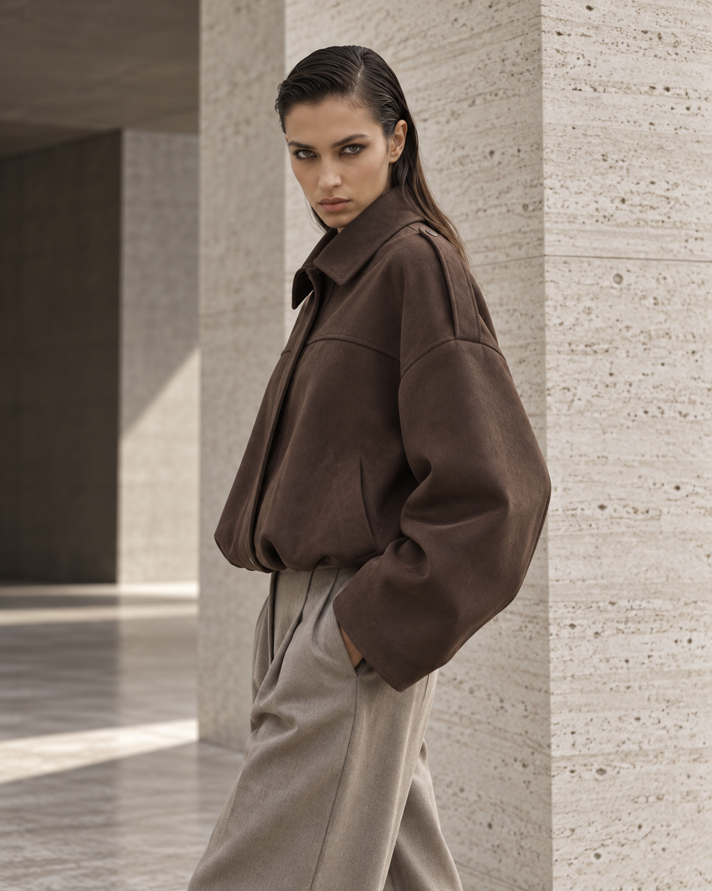 The Silenit Luxe Relaxed Utility Jacket