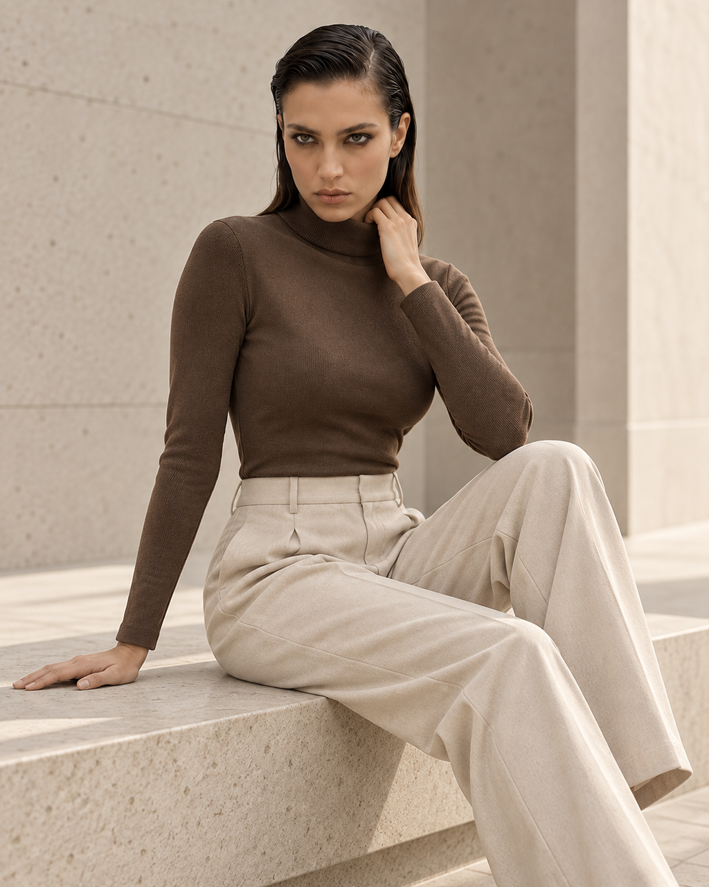 The Silenit Luxe Fleece-Lined Long-Sleeve Top